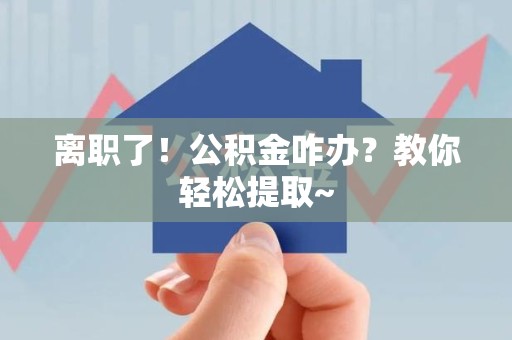 金寨离职了！公积金咋办？教你轻松提取~