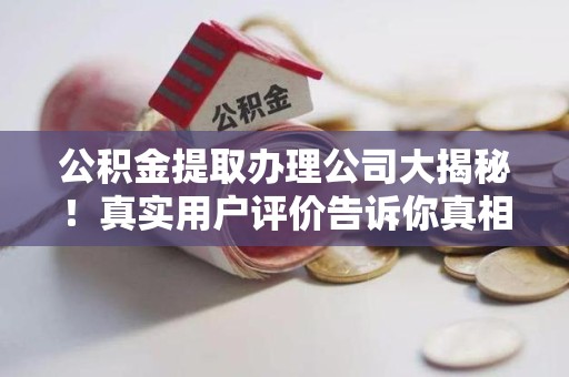 金寨公积金提取办理公司大揭秘！真实用户评价告诉你真相